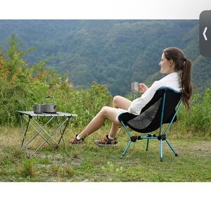 Ubon Blue Foldable Camping Chair